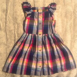 PAIR OF MOM & ME J. Crew Plaid Dresses - Girls Sz 7 & Womens Sz 6